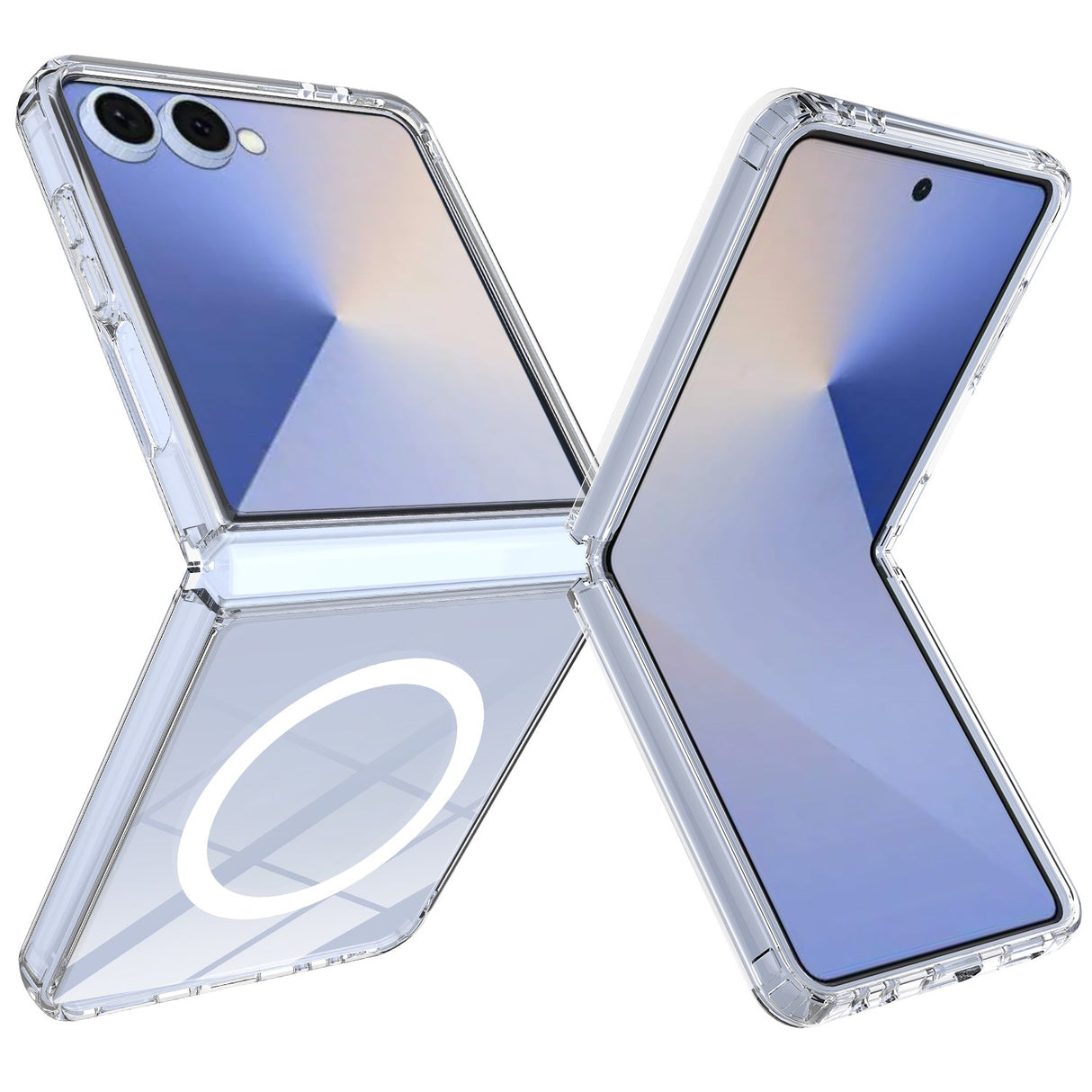 Samsung Galaxy Z Flip8 EIDERWOOD Hybrid Plast Deksel - MagSafe Kompatibel - Gjennomsiktig