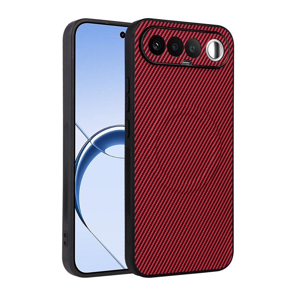 Realme 16 EIDERWOOD Hybrid Carbon Deksel - MagSafe Kompatibel - Rød