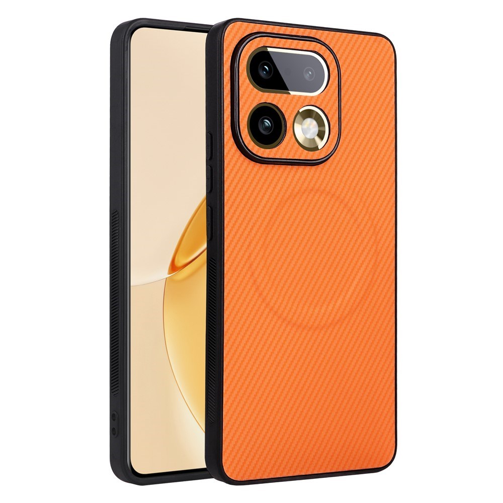 Realme 16 Pro EIDERWOOD Hybrid Carbon Deksel - MagSafe Kompatibel - Oransje