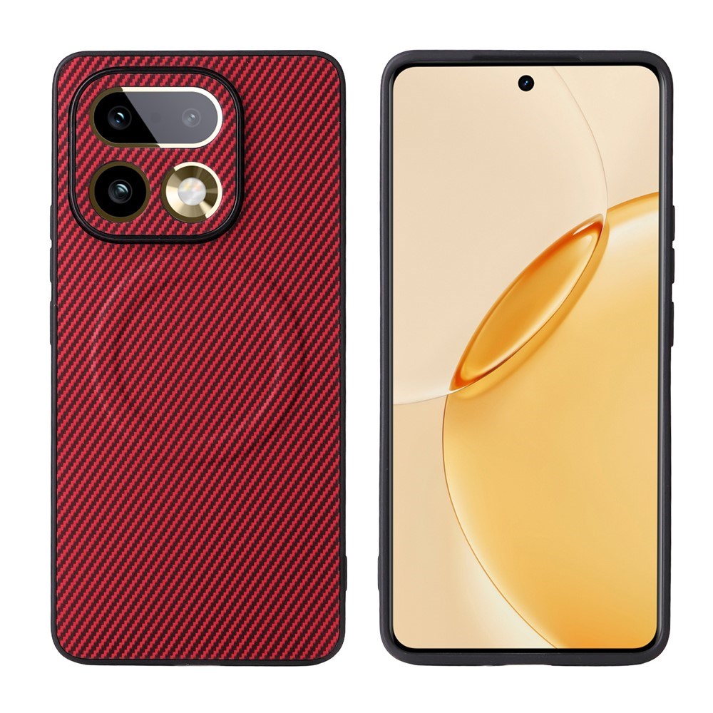 Realme 16 Pro EIDERWOOD Hybrid Carbon Deksel - MagSafe Kompatibel - Rød