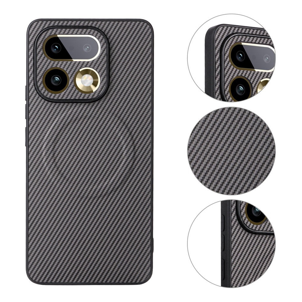 Realme 16 Pro+ EIDERWOOD Hybrid Carbon Deksel - MagSafe Kompatibel - Grå