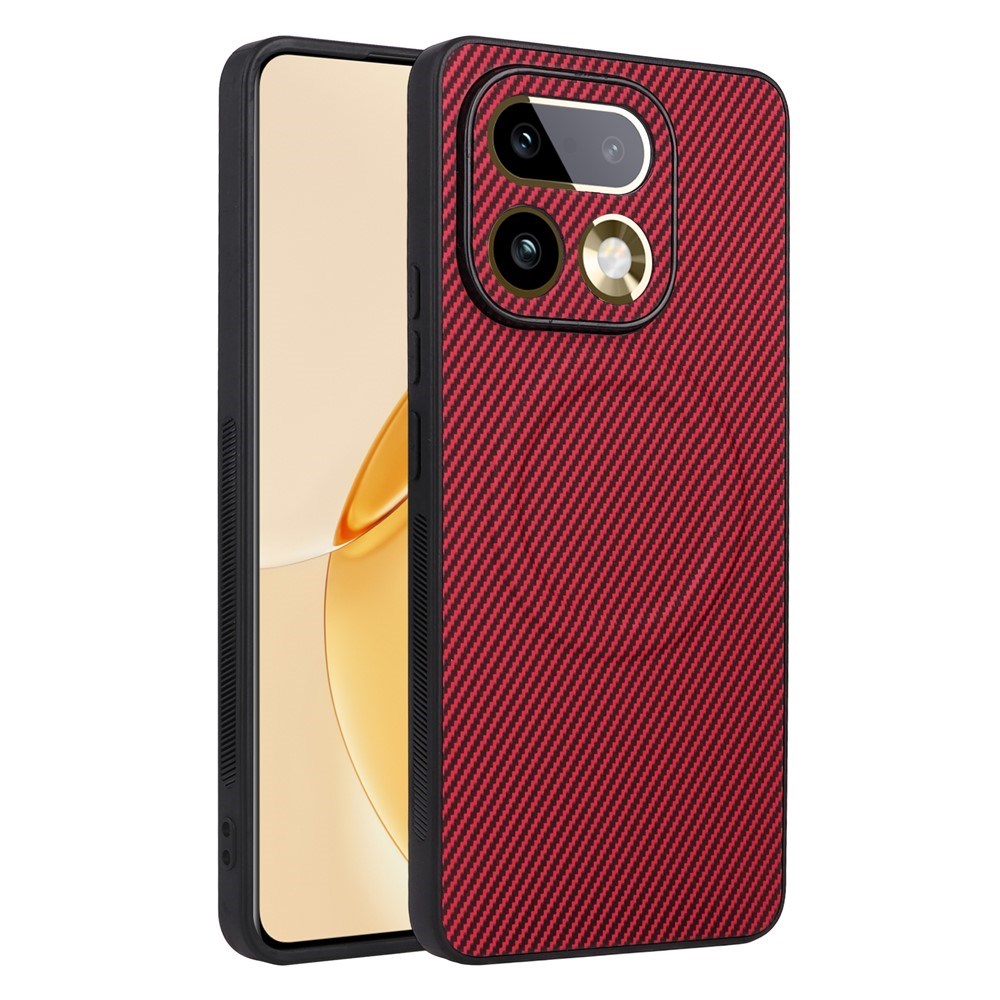 Realme 16 Pro+ EIDERWOOD Hybrid Carbon Deksel - MagSafe Kompatibel - Rød