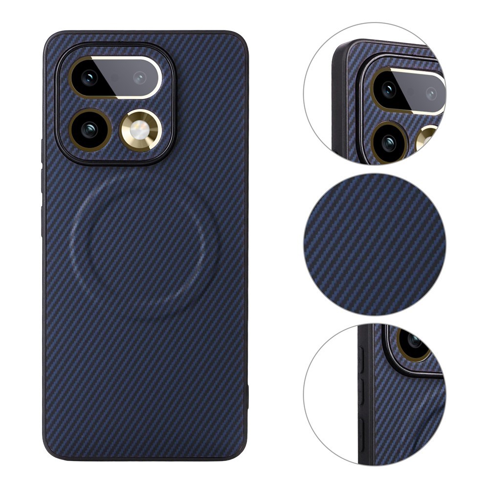 Realme 16 Pro+ EIDERWOOD Hybrid Carbon Deksel - MagSafe Kompatibel - Blå