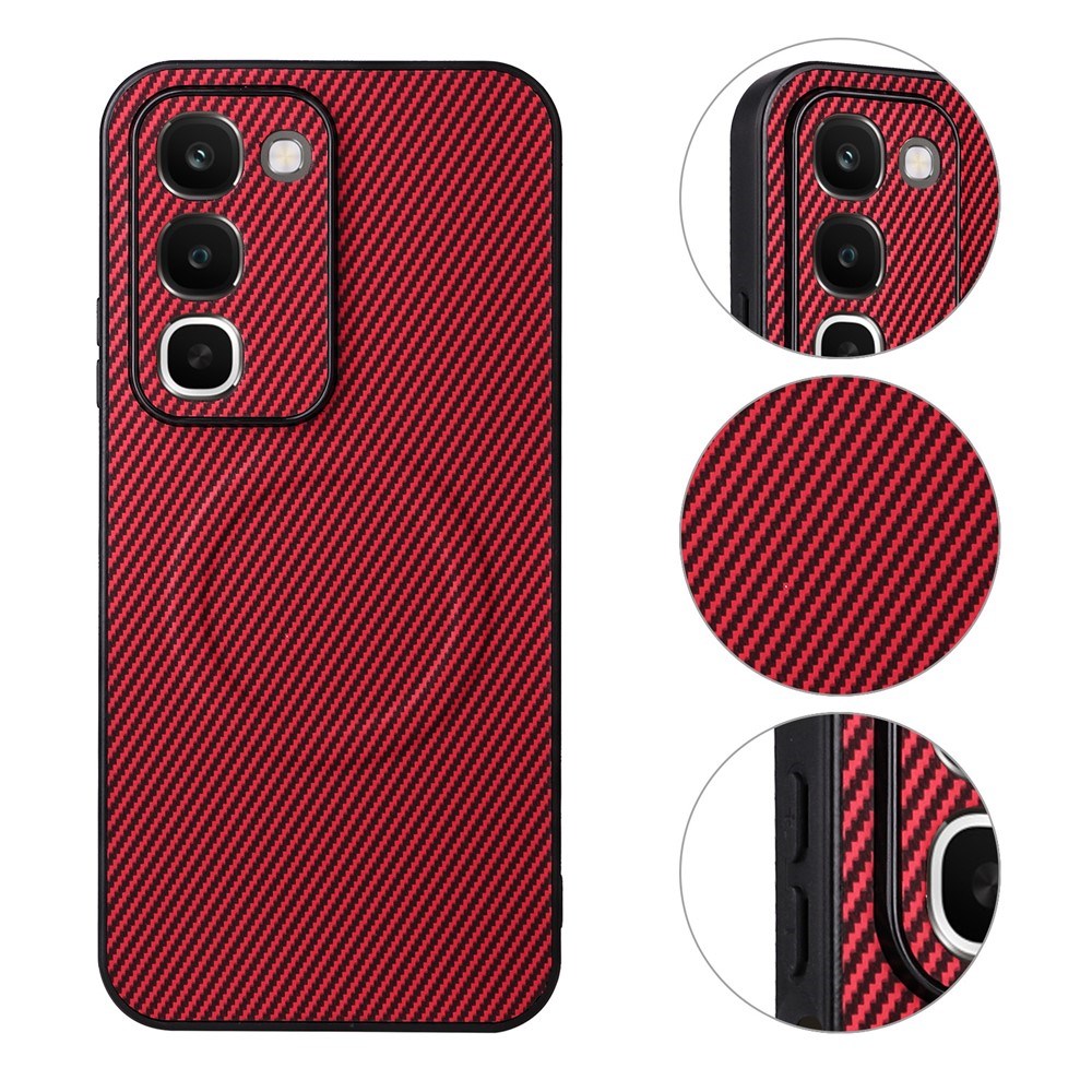 Realme C100 EIDERWOOD Hybrid Carbon Deksel - MagSafe Kompatibel - Rød
