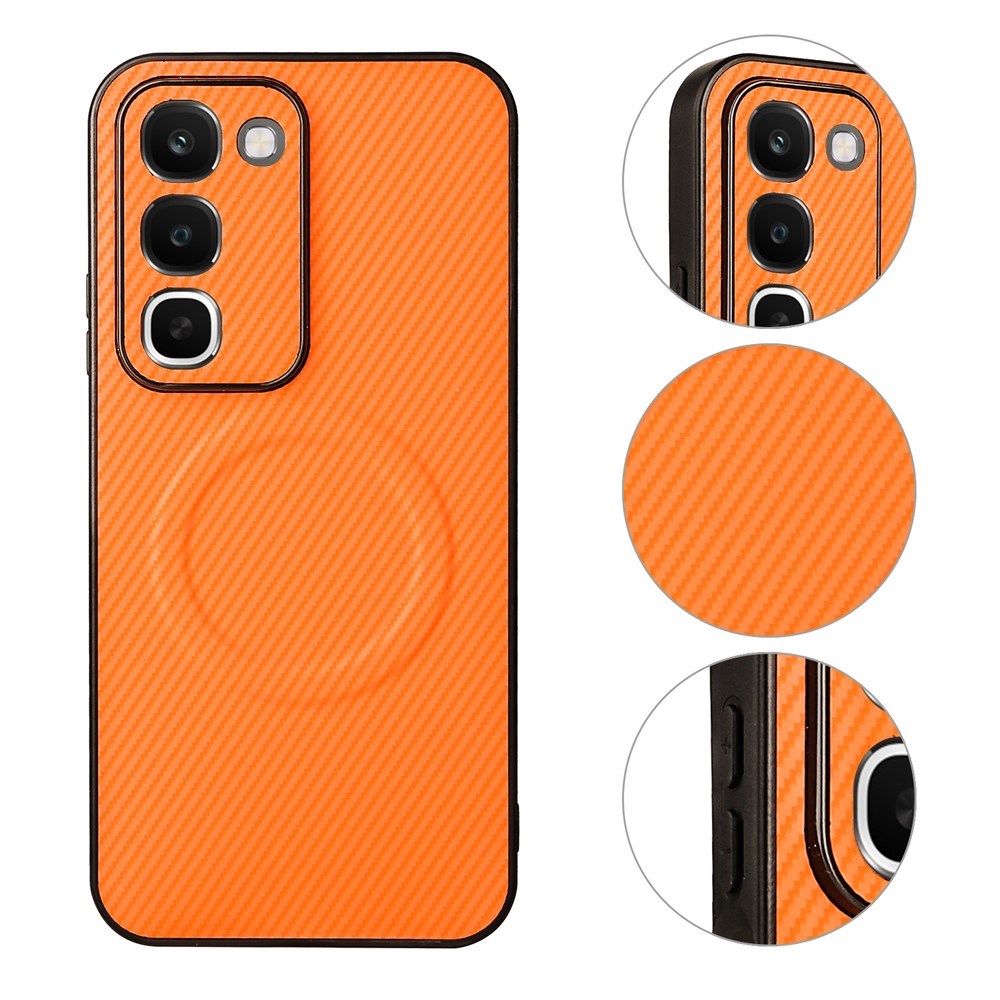 Realme C100 EIDERWOOD Hybrid Carbon Deksel - MagSafe Kompatibel - Oransje