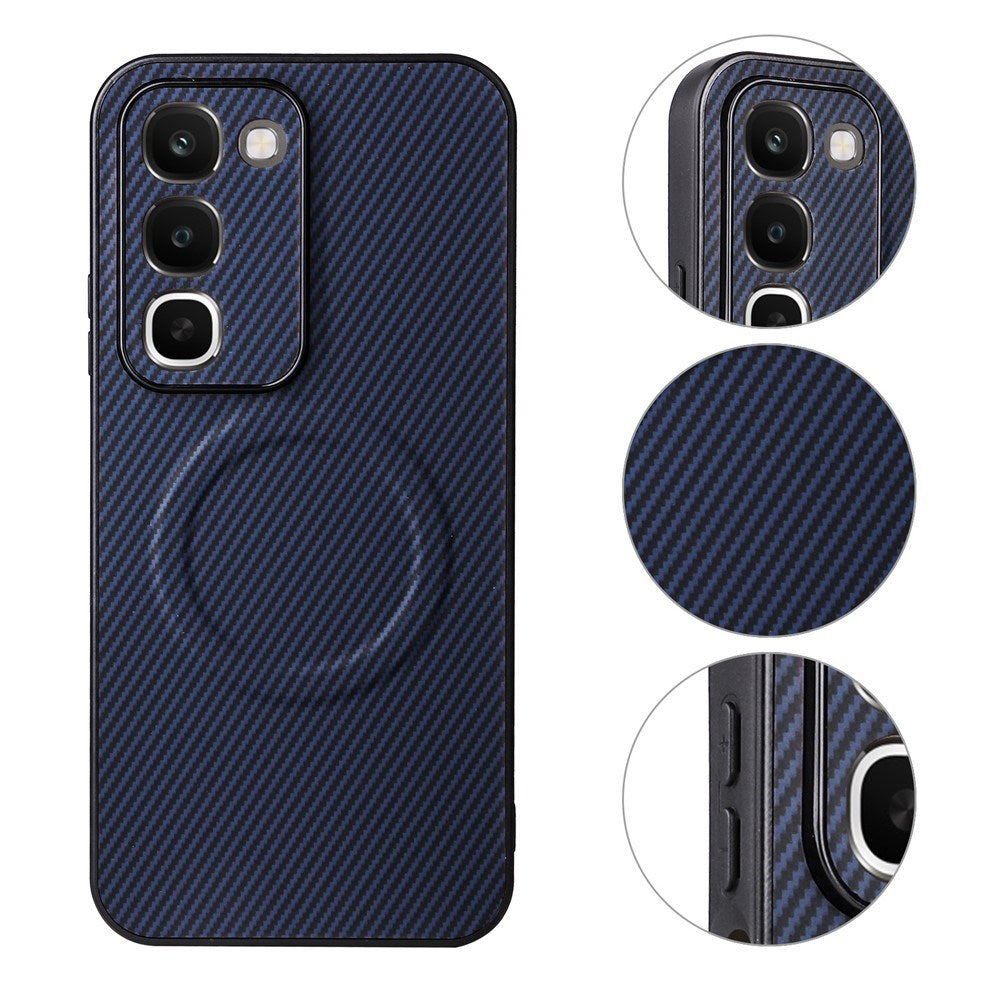 Realme C100 EIDERWOOD Hybrid Carbon Deksel - MagSafe Kompatibel - Blå