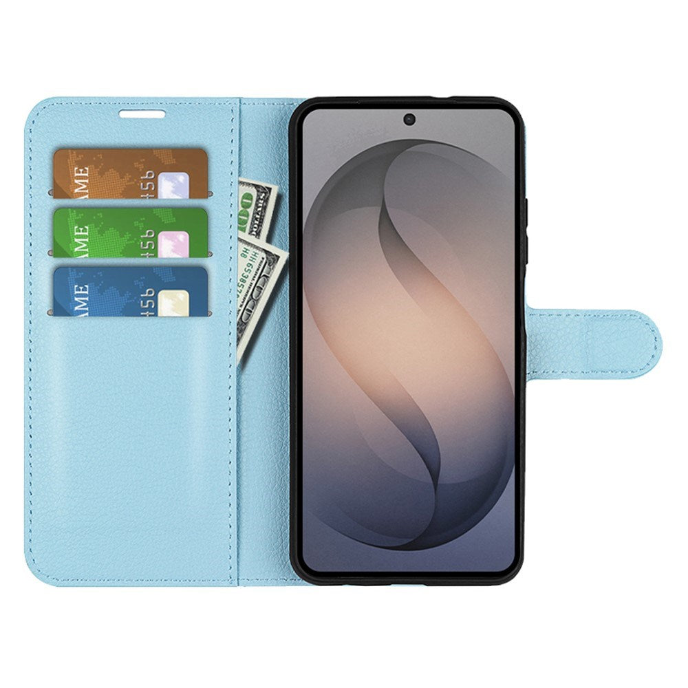Samsung Galaxy S26 FE EIDERWOOD Flip Deksel med Kortholder & Stativfunksjon - Blå