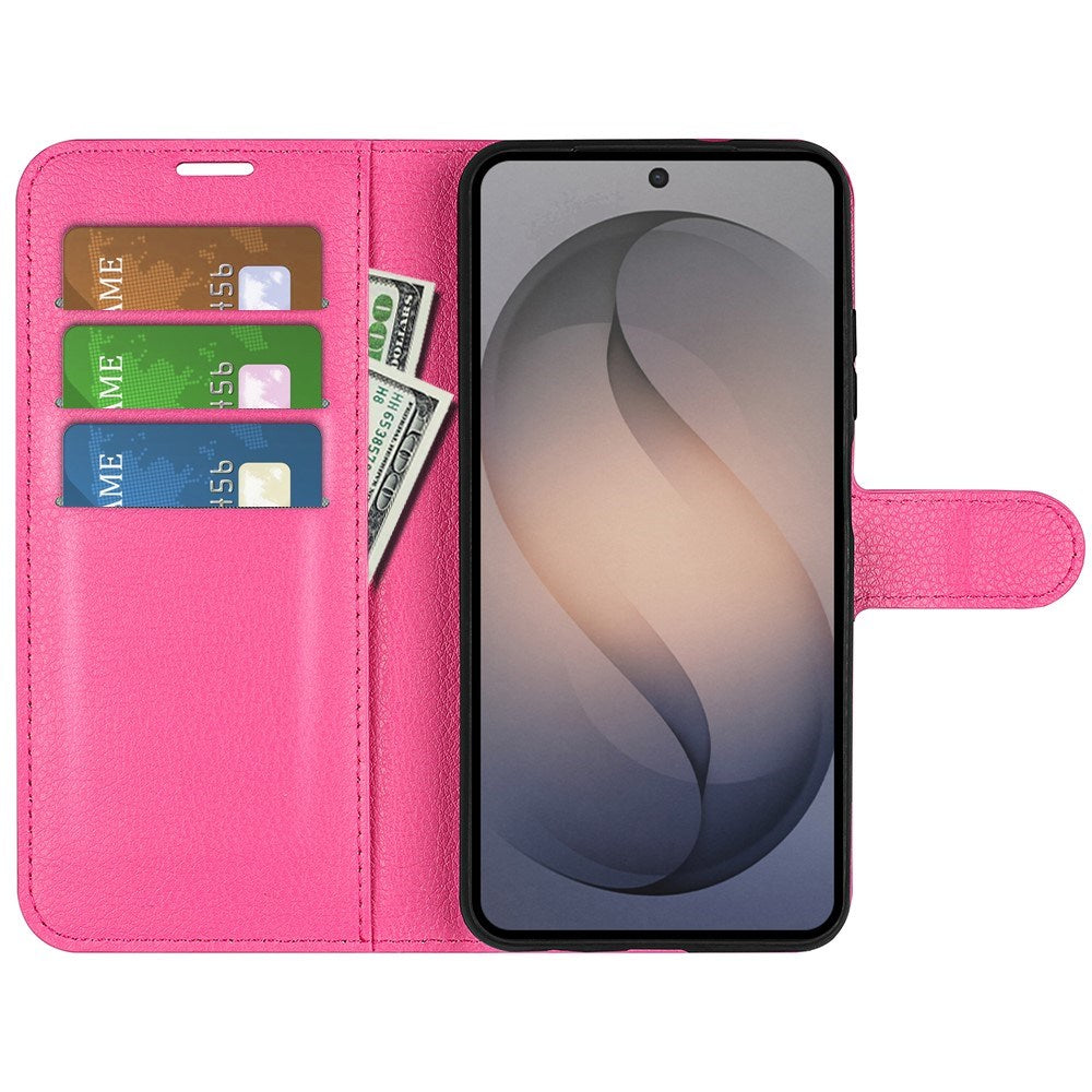 Samsung Galaxy S26 FE EIDERWOOD Flip Deksel med Kortholder & Stativfunksjon - Pink