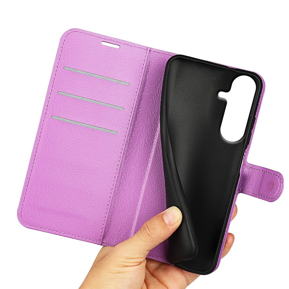 Samsung Galaxy S26 FE EIDERWOOD Flip Deksel med Kortholder & Stativfunksjon - Lilla