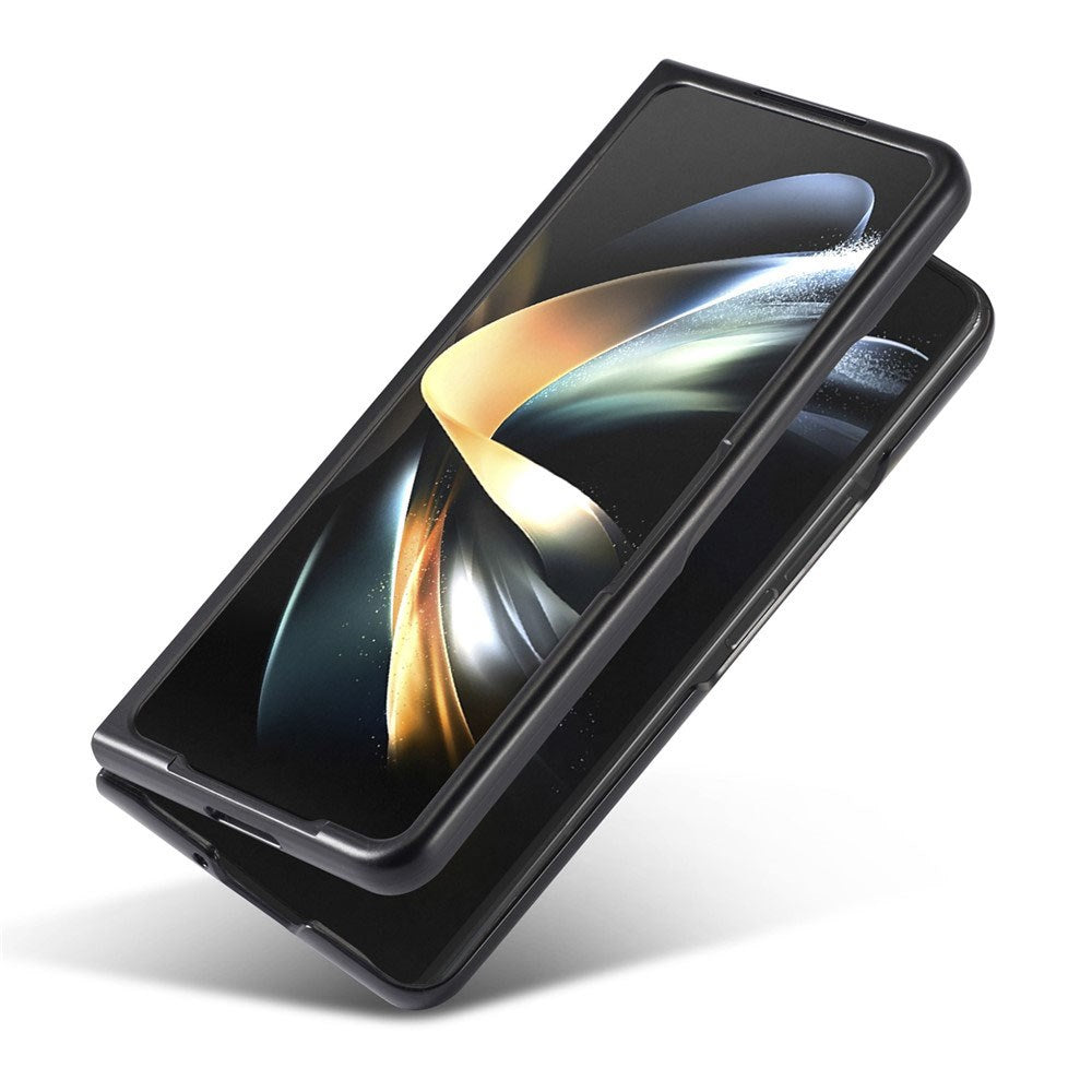 Samsung Galaxy Z Fold8 Ultra LC.IMEEKE Kunstskinn Deksel med Karbonfiber - Svart