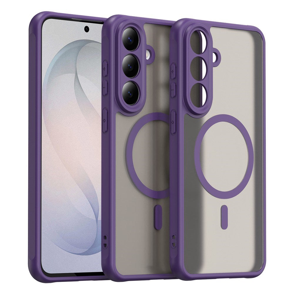 Samsung Galaxy S26 FE EIDERWOOD Matte Hybrid Deksel – MagSafe Kompatibel - Gjennomsiktig / Lilla