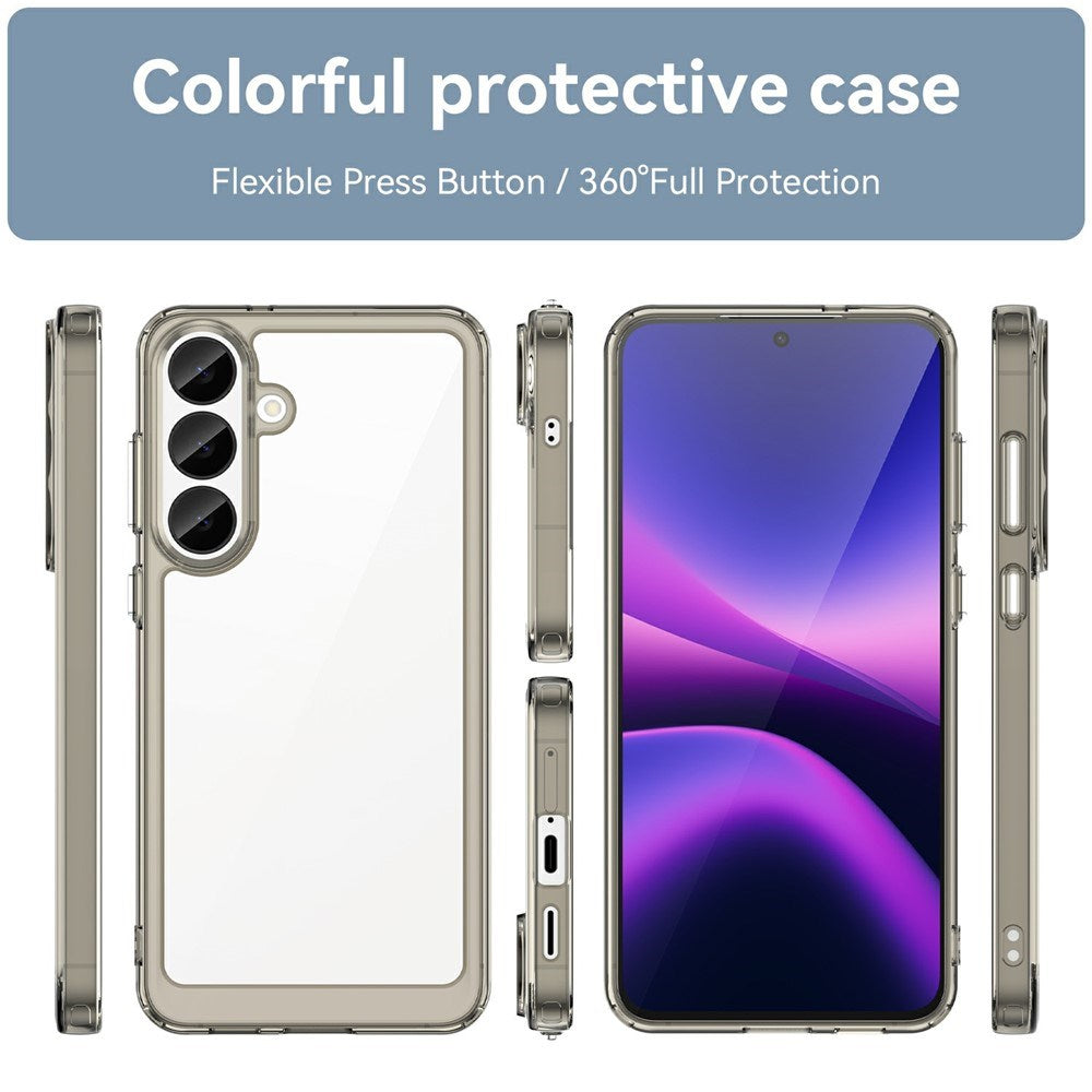 Samsung Galaxy S26 FE EIDERWOOD Hybrid Mobildeksel - Gjennemsiktig / Grå