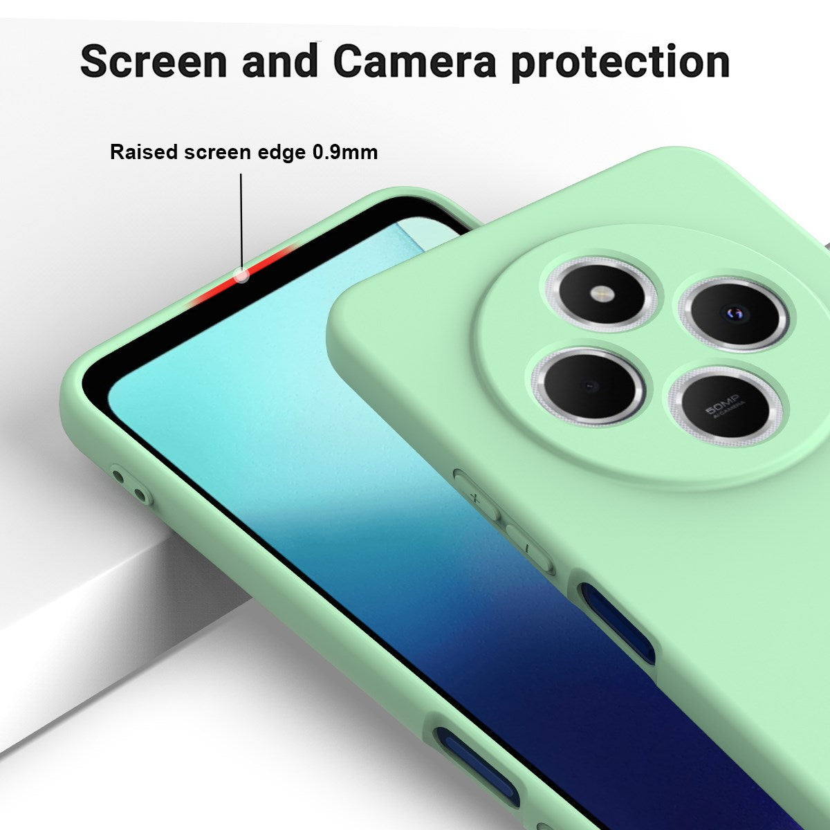 Xiaomi Redmi 17C (4G) EIDERWOOD Silikon Deksel med Stropp - Grønn