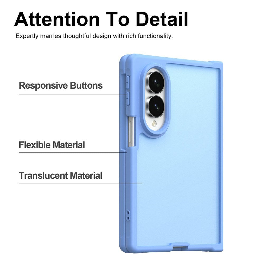 Samsung Galaxy Z Fold8 EIDERWOOD Matte Hybrid Deksel – Lys Blå