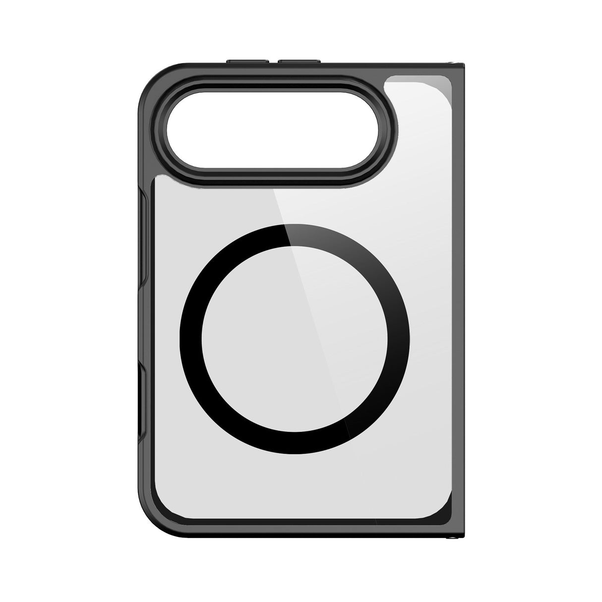 iPhone Fold DUX DUCIS Aimo Series Hybrid Deksel - MagSafe Kompatibel - Gjennomsiktig / Svart
