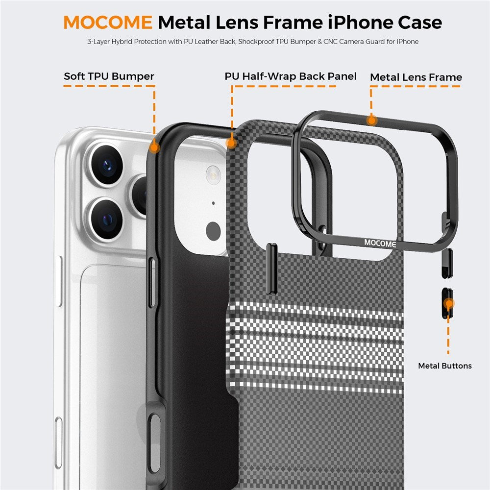 iPhone 18 Pro Max EIDERWOOD Deksel med Mønstret Kunstskinn Bakside – MagSafe Kompatibel - Grå