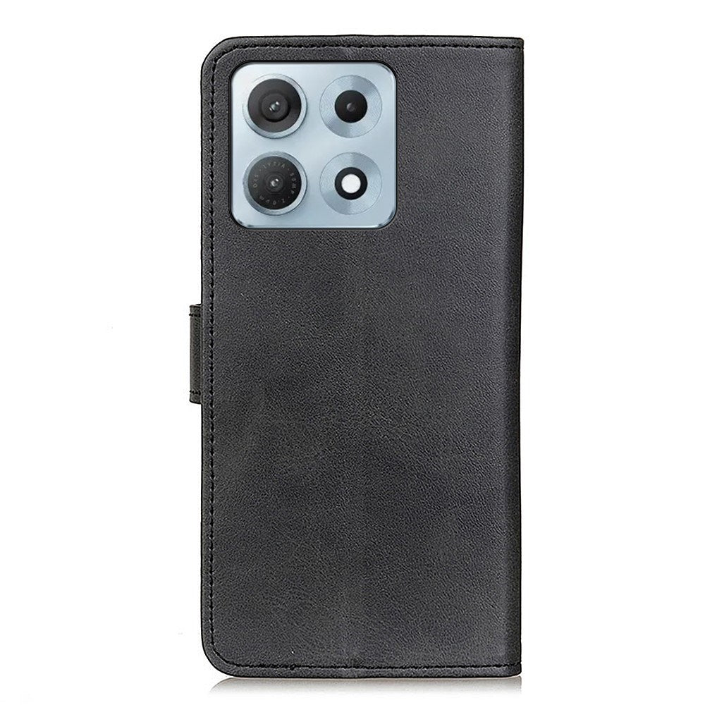 Motorola Edge 70 Max EIDERWOOD Kunstskinn Flip Deksel m. Kortholder & Ståfunksjon - Svart