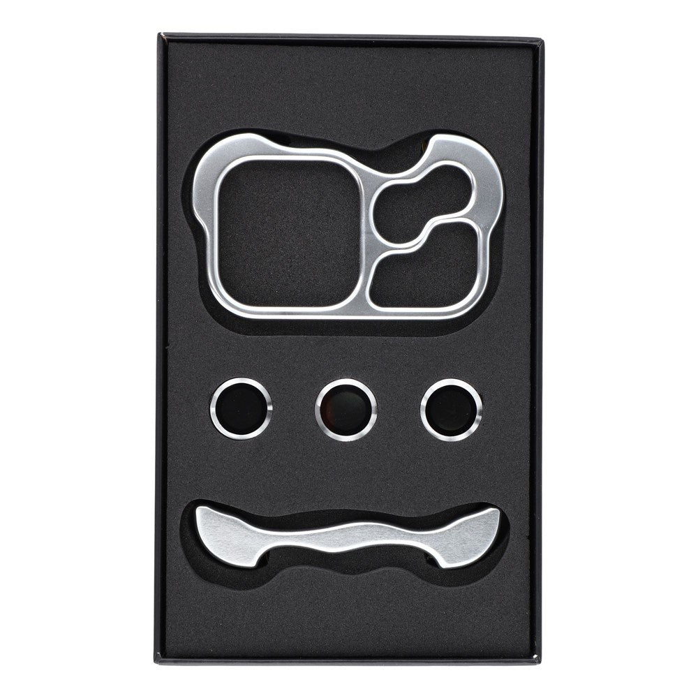 iPhone 18 Pro Todelt Metall Bumper Deksel - Sølv