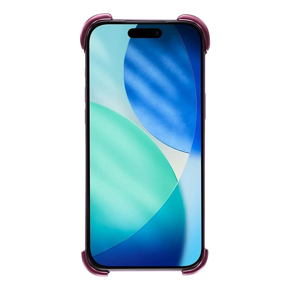iPhone 18 Pro Todelt Metall Bumper Deksel - Lilla