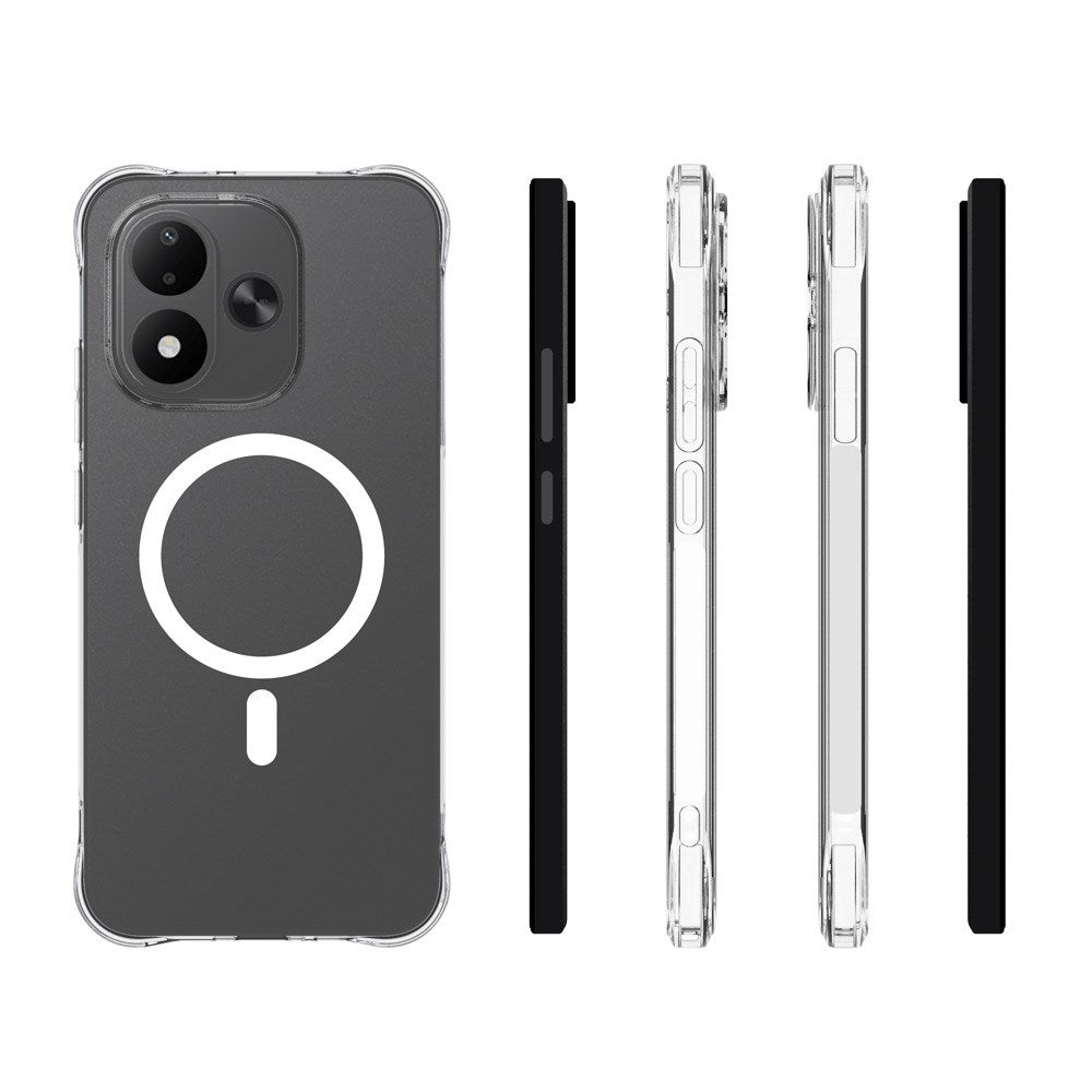 Xiaomi Redmi Note 17 (5G) EIDERWOOD Fleksibelt Plast Deksel m. Støtabsorberende Hjørner - MagSafe Kompatibel - Gjennomsiktig