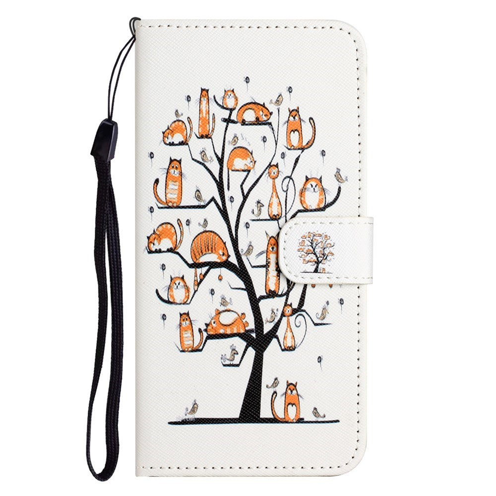 Samsung Galaxy S26 FE EIDERWOOD Flip Deksel med Kortholder og Stropp - Katter & Tre