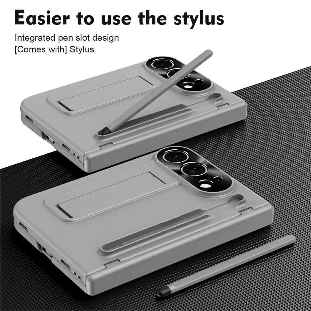 iPhone Fold EIDERWOOD Deksel med Skjermbeskyttelse, Kamerabeskyttelse og Stylus - Grå