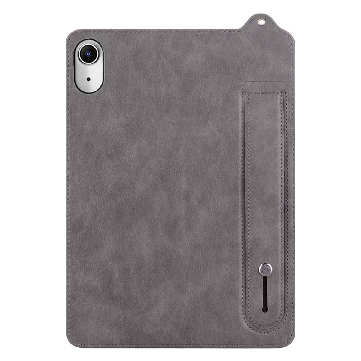 iPad Mini (2026) 8. Gen. EIDERWOOD Kunstskinn Bak Deksel m. Stropp Kickstand - Grå
