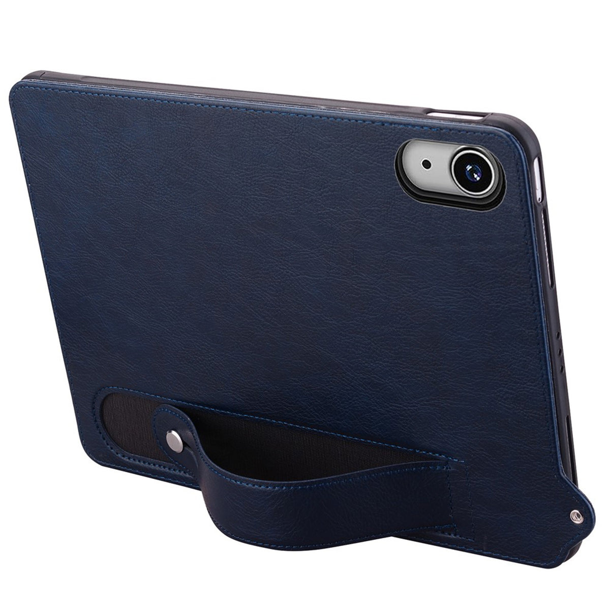 iPad Mini (2026) 8. Gen. EIDERWOOD Kunstskinn Bak Deksel m. Stropp Kickstand - Blå