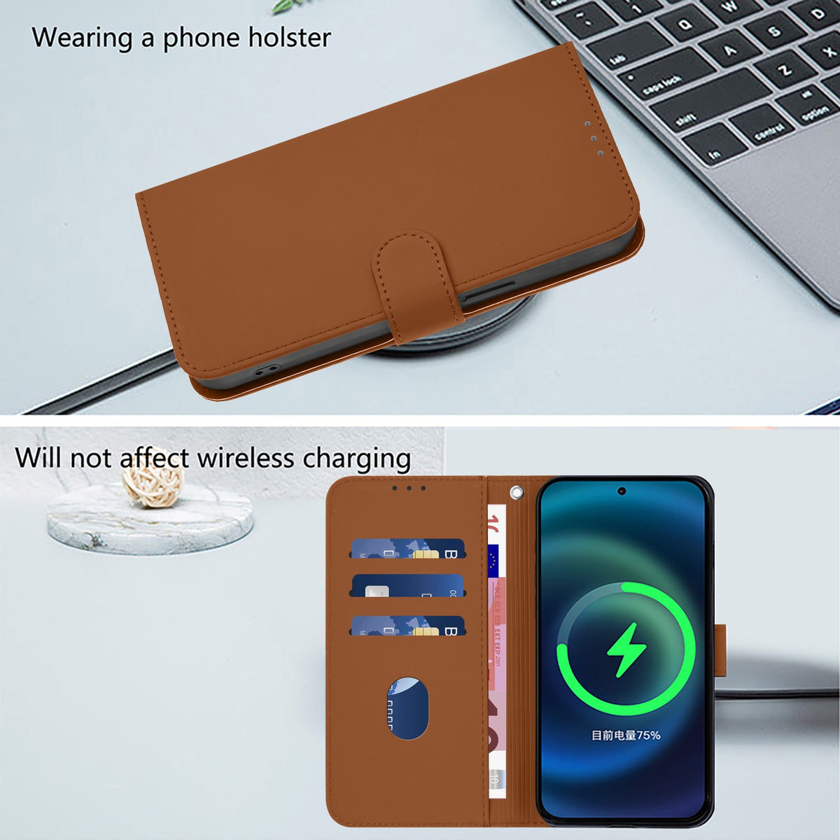 Xiaomi Redmi Note 17 Pro (5G) EIDERWOOD Kunstskinn Flip Deksel m. Stropp - Brun