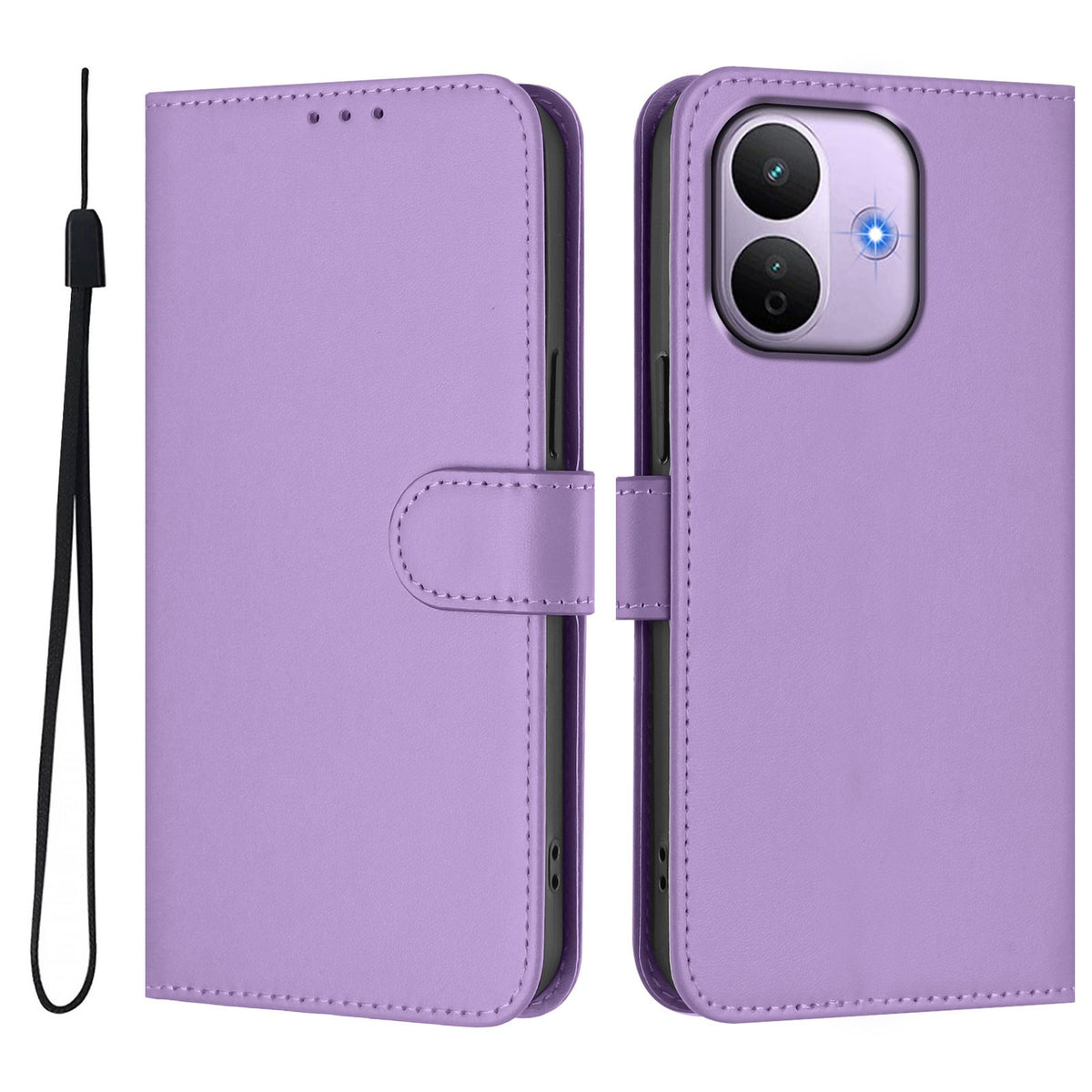 Xiaomi Redmi Note 17 Pro (5G) EIDERWOOD Kunstskinn Flip Deksel m. Stropp - Lilla
