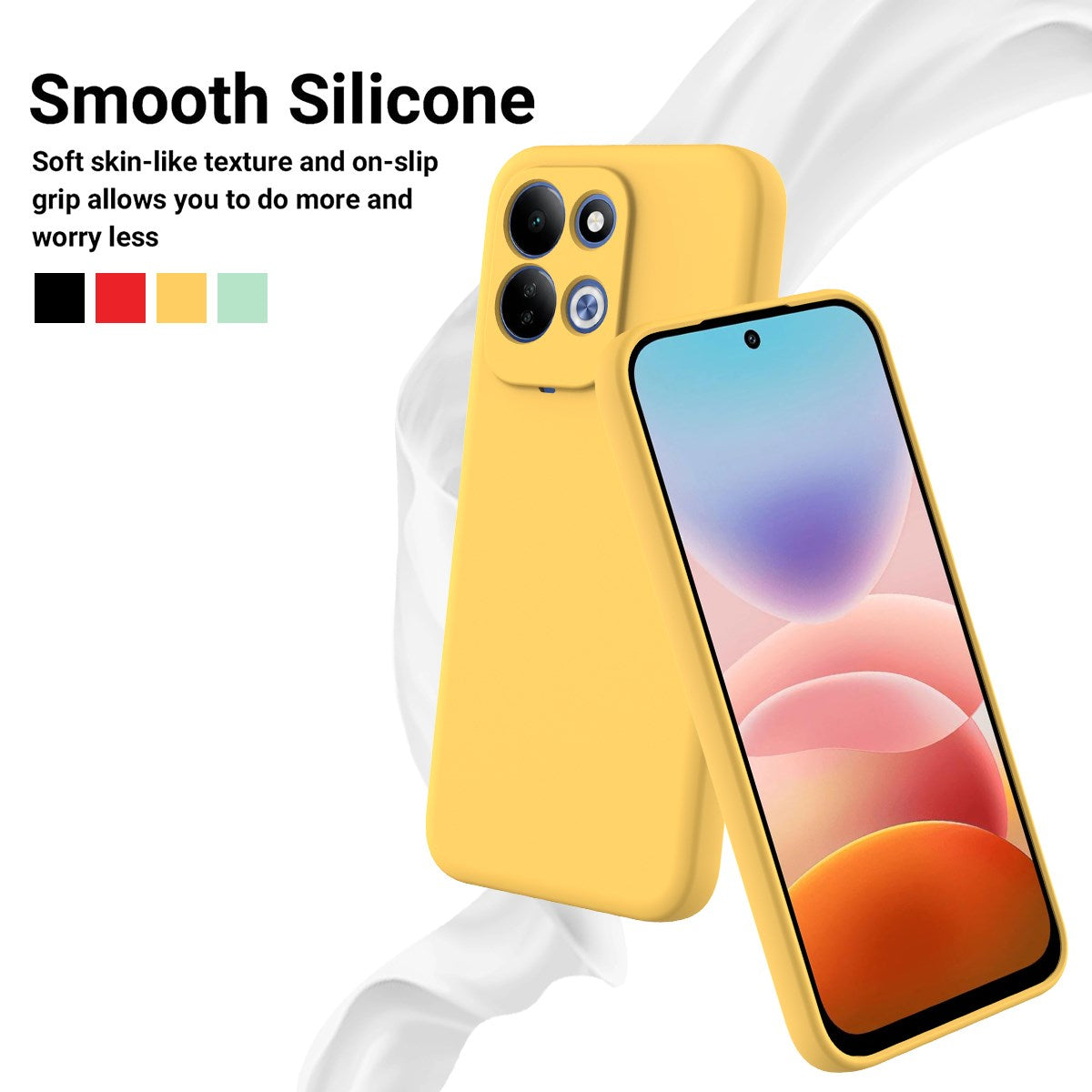 Xiaomi Redmi 17 (5G / 4G) EIDERWOOD Silikon Deksel med Stropp - Gul