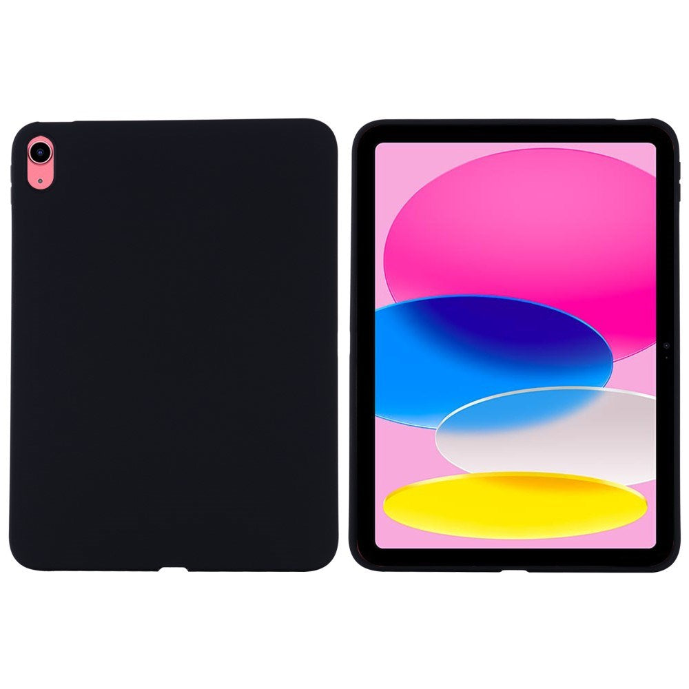 iPad 11" (2025) / iPad 10.9" (2024/2022) Liquid Silikone Shockproof Deksel - Svart
