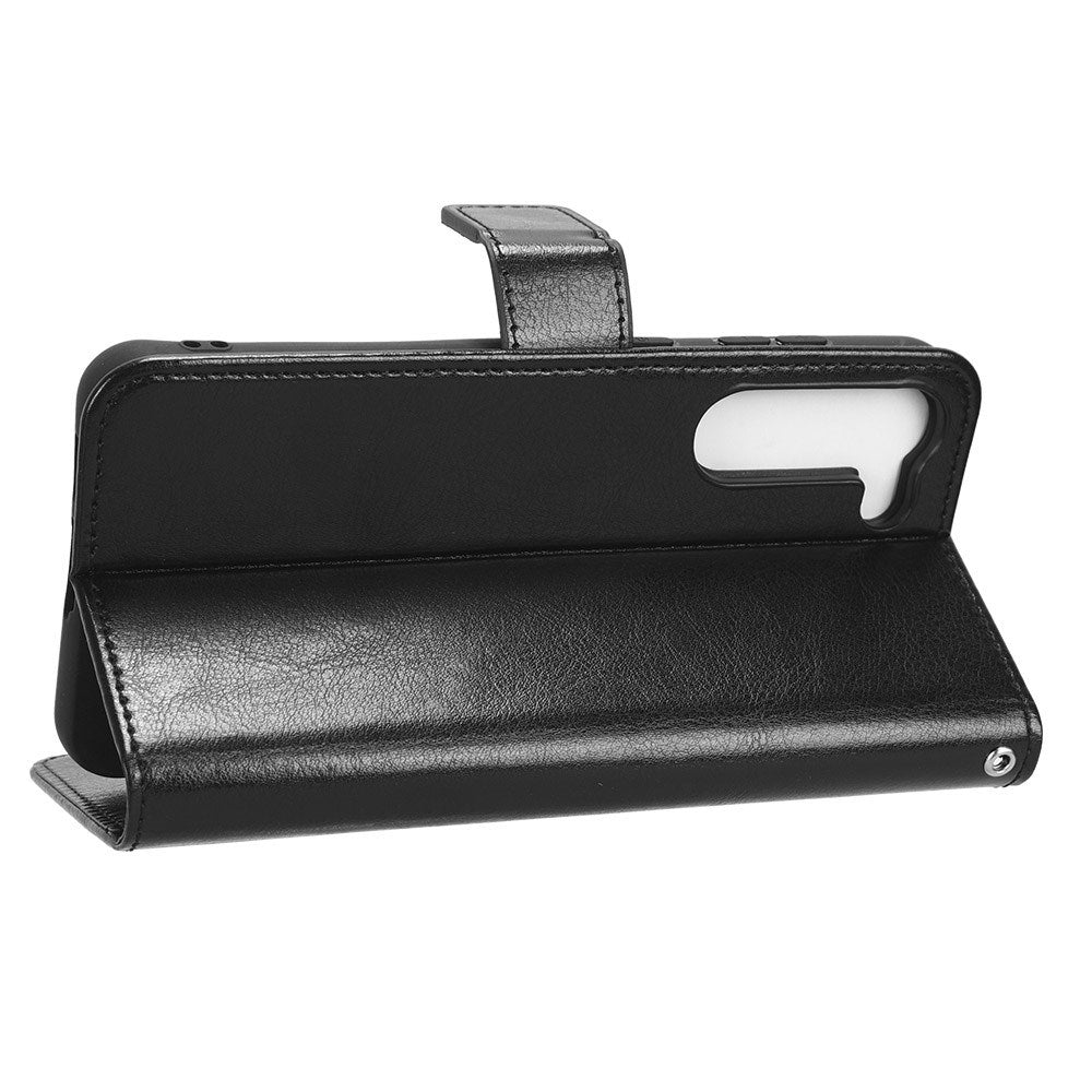 EIDERWOOD Samsung Galaxy S23+ (Plus) Kunstskinn Flip Deksel m. Kortholder & Ståfunksjon - Svart