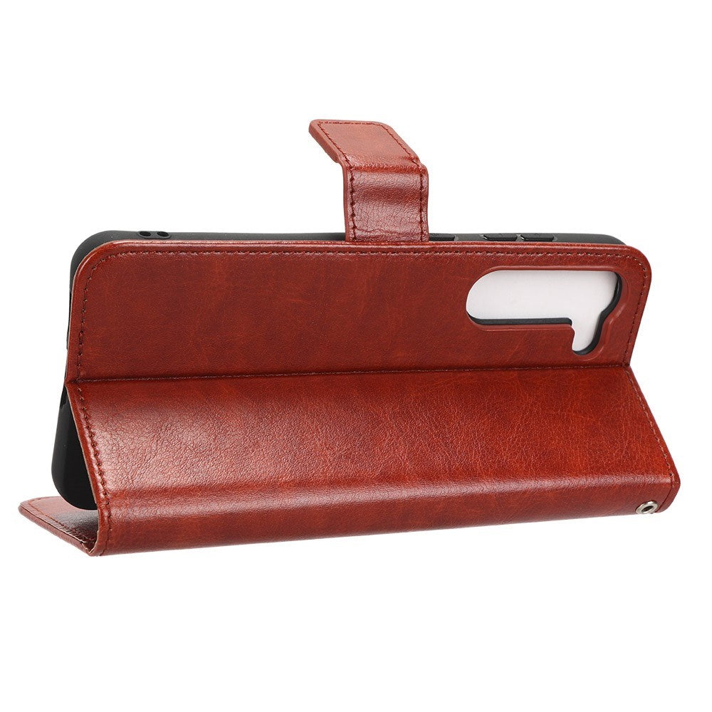 EIDERWOOD Samsung Galaxy S23+ (Plus) Kunstskinn Flip Deksel m. Kortholder & Ståfunksjon - Brun