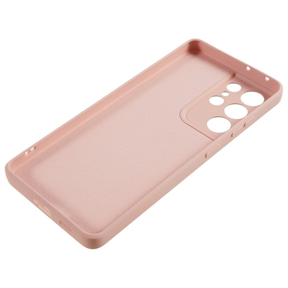 EIDERWOOD Samsung Galaxy S21 Ultra Fôret Fleksibelt Plast Deksel - Rosa