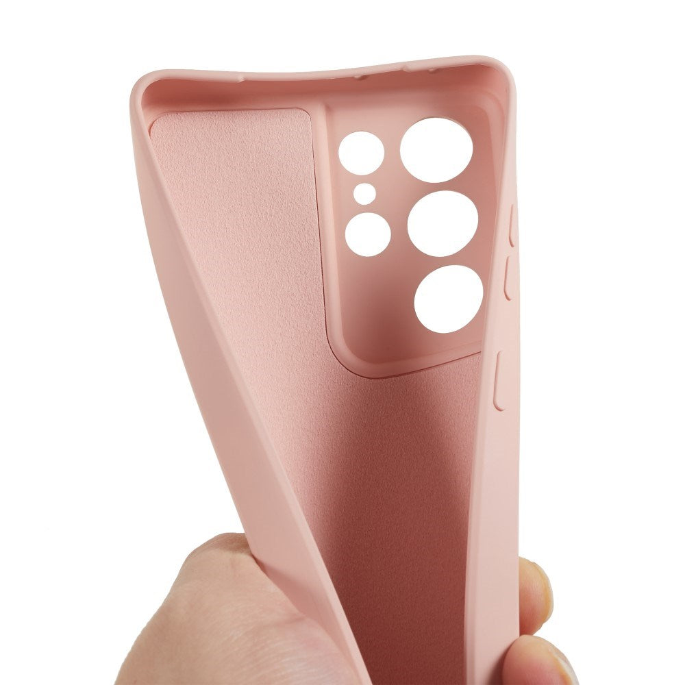 EIDERWOOD Samsung Galaxy S21 Ultra Fôret Fleksibelt Plast Deksel - Rosa