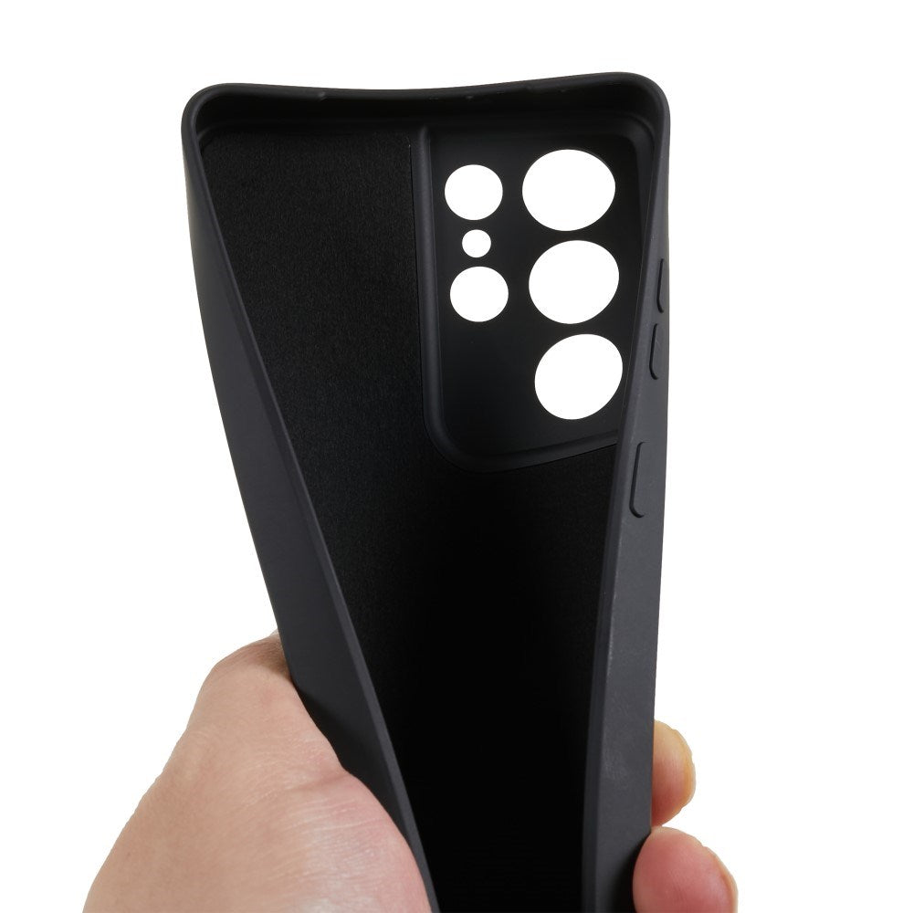 EIDERWOOD Samsung Galaxy S21 Ultra Fôret Fleksibelt Plast Deksel - Svart