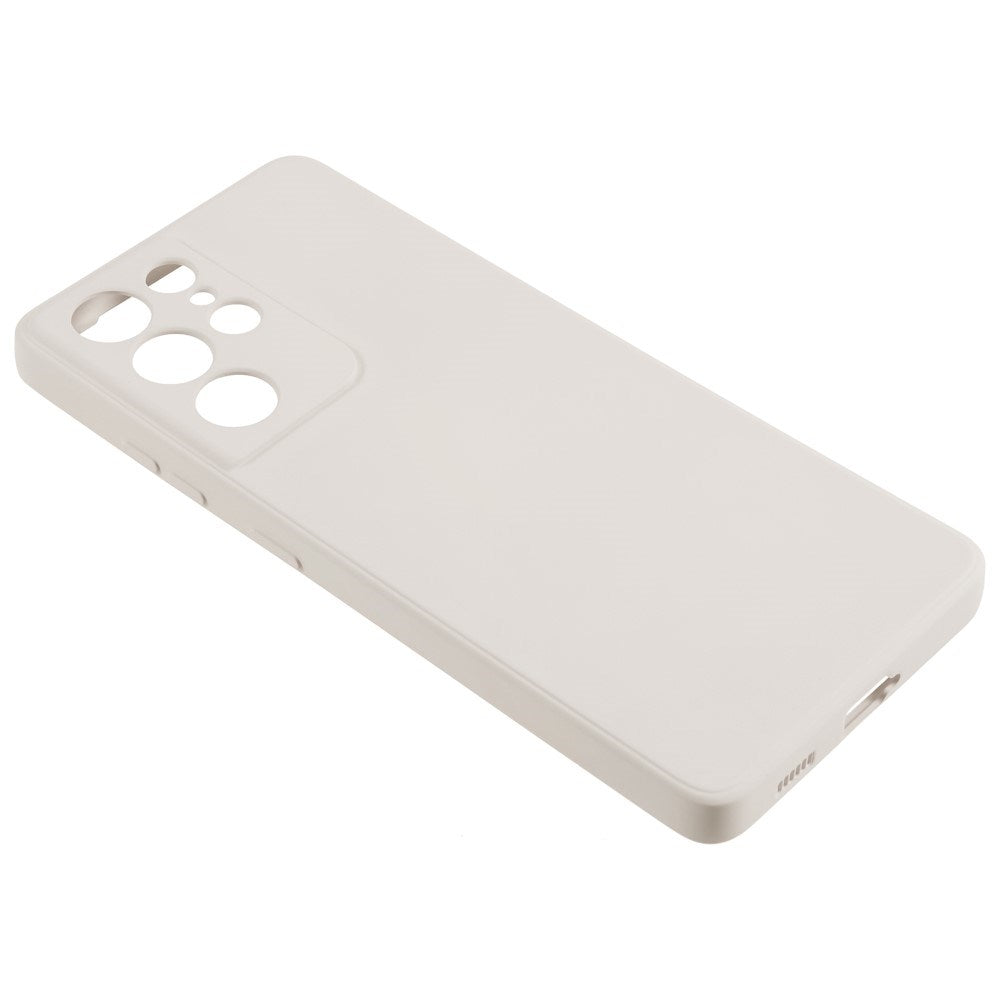 EIDERWOOD Samsung Galaxy S21 Ultra Fôret Fleksibelt Plast Deksel - Beige