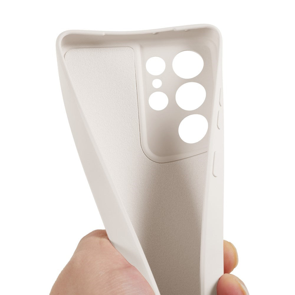 EIDERWOOD Samsung Galaxy S21 Ultra Fôret Fleksibelt Plast Deksel - Beige