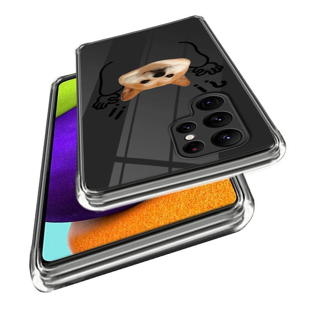 Samsung Galaxy S23 Ultra Plast Gjennomsiktig Deksel m. Motiv - Overgi Hund