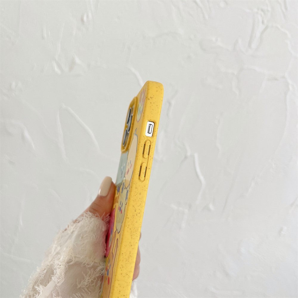 iPhone 14 Pro Fleksibelt Plast Deksel m. Motiv - Søte Dyr