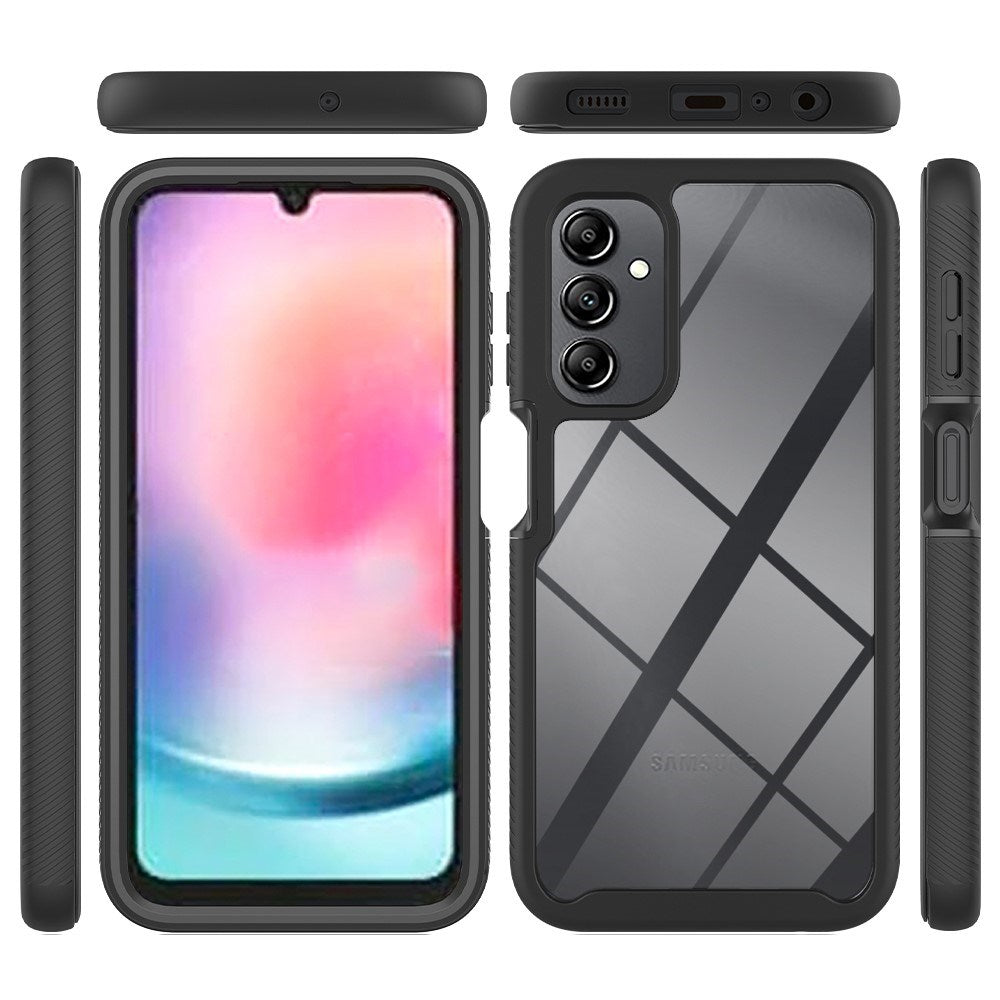 Samsung Galaxy A24 - 2-i-1 Plast Deksel & Skjermbeskyttelsesfilm - Gjennomsiktig