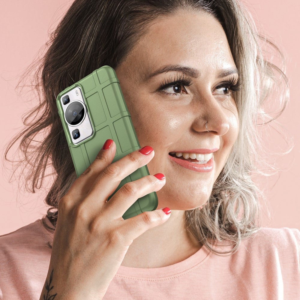 Huawei P60 Pro Rugged Shield Deksel - Grønn
