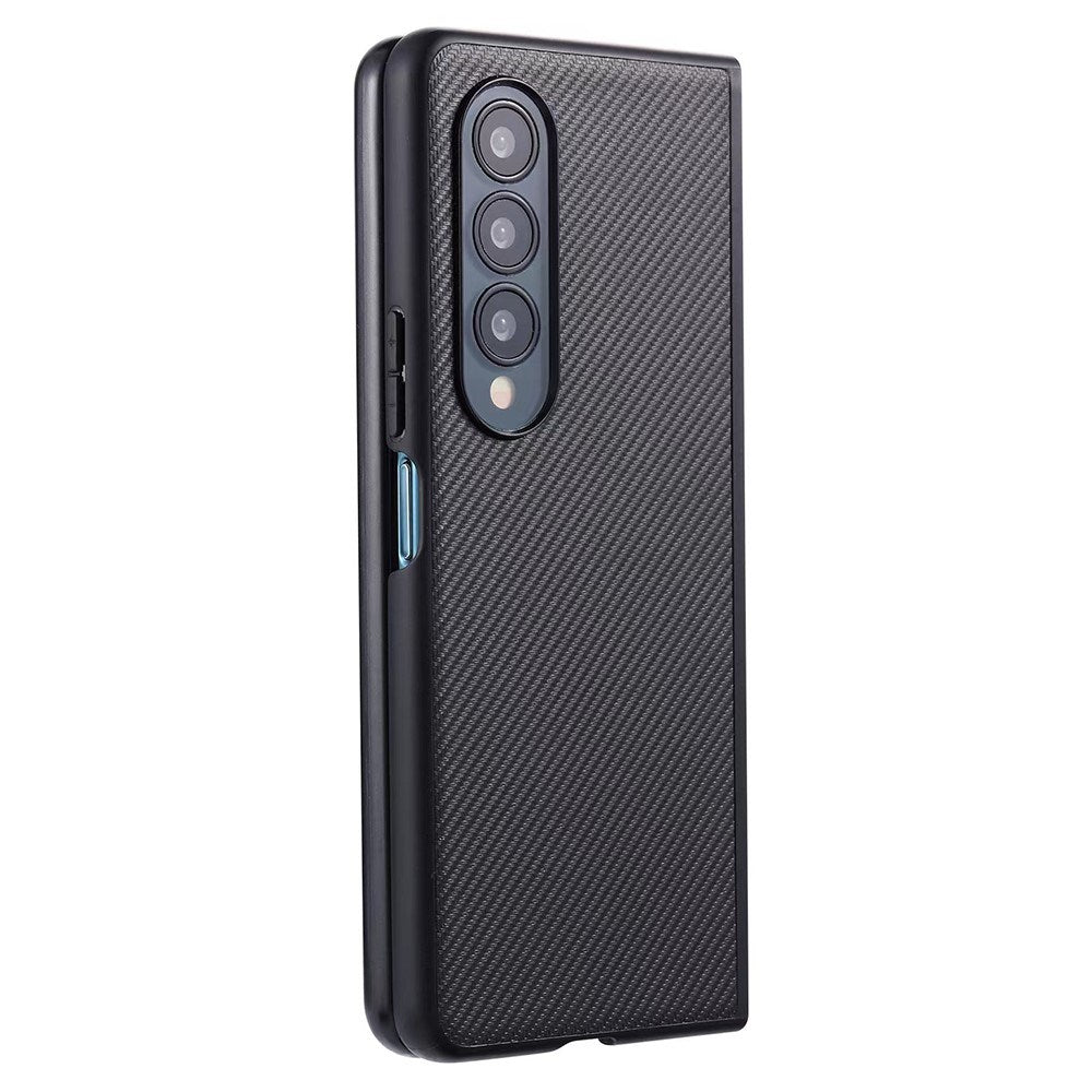 EIDERWOOD Samsung Galaxy Z Fold4 (5G) Hard Plast Deksel med SKinntekstur - Svart