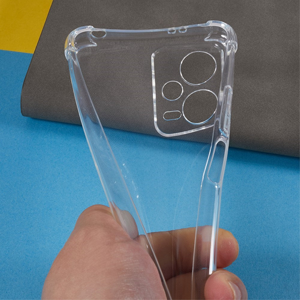 EIDERWOOD Xiaomi Redmi Note 12 (5G) / Poco X5 (5G) Fleksibelt Plast Deksel med Forsterkede Hjørner - Gjennomsiktig