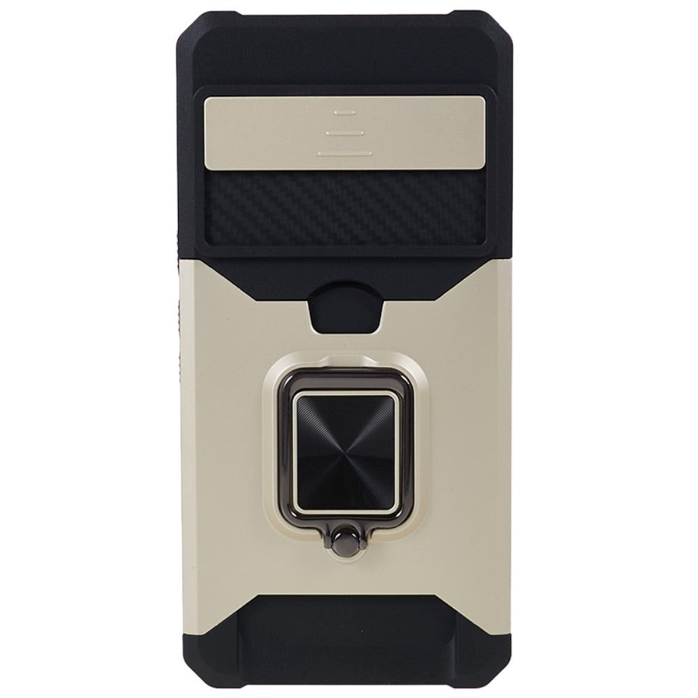 Google Pixel 8 Pro Håndverker Deksel med Magnetisk Stativ, Kortholder og Cam Slider - Gull