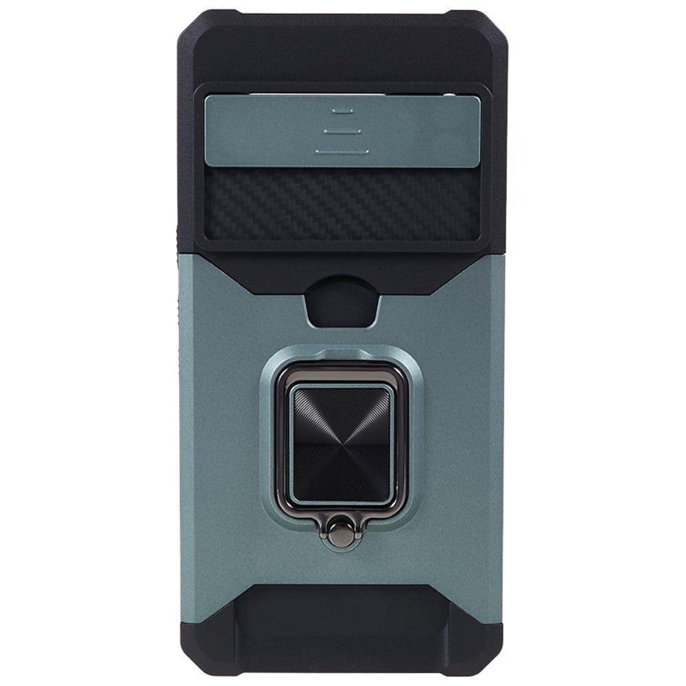 Google Pixel 8 Pro Håndverker Deksel med Magnetisk Stativ, Kortholder og Cam Slider - Grønn