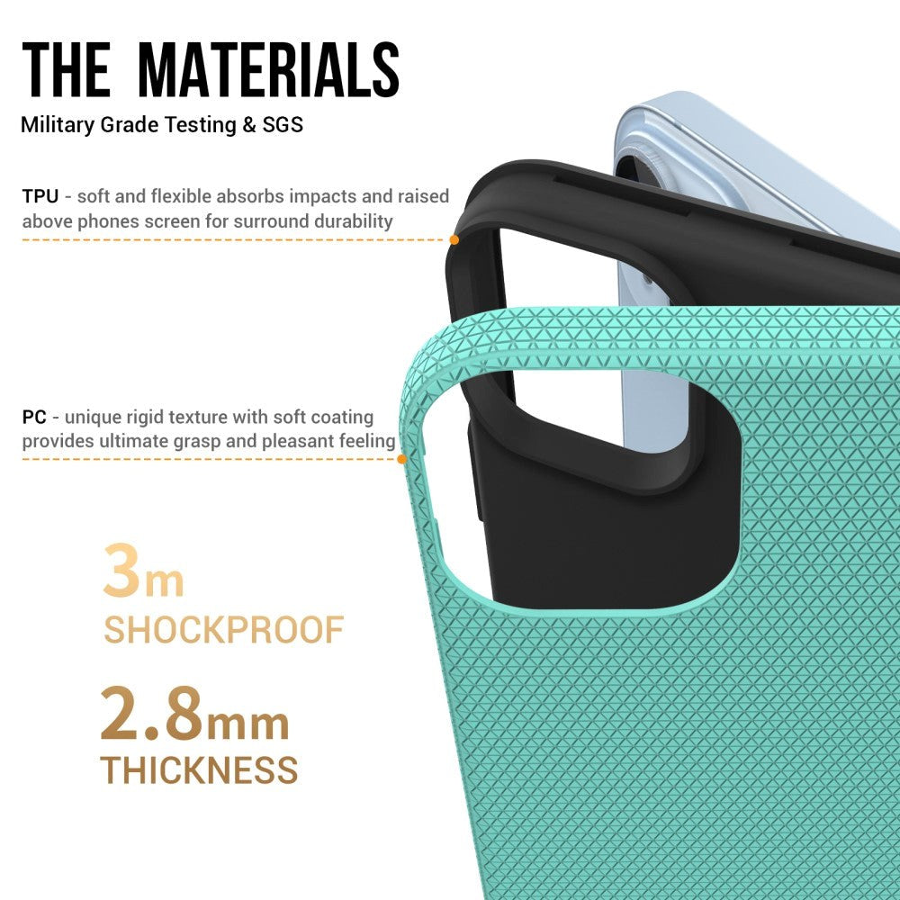 iPhone 15 Håndverker Plastdeksel - Turkis