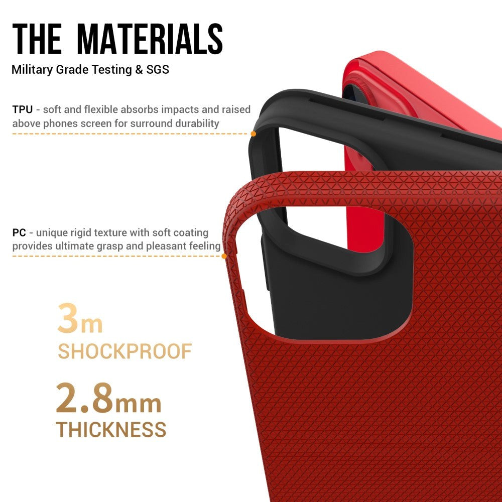 iPhone 15 Håndverker Plastdeksel - Rød