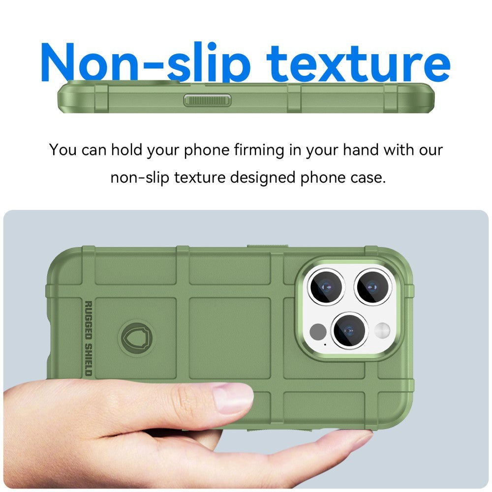 iPhone 15 Pro Max Rugged Shield Series Håndverker Deksel - Grønn